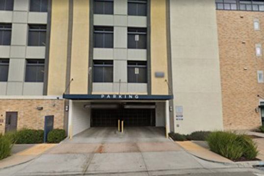 Image of a parking garage entrance